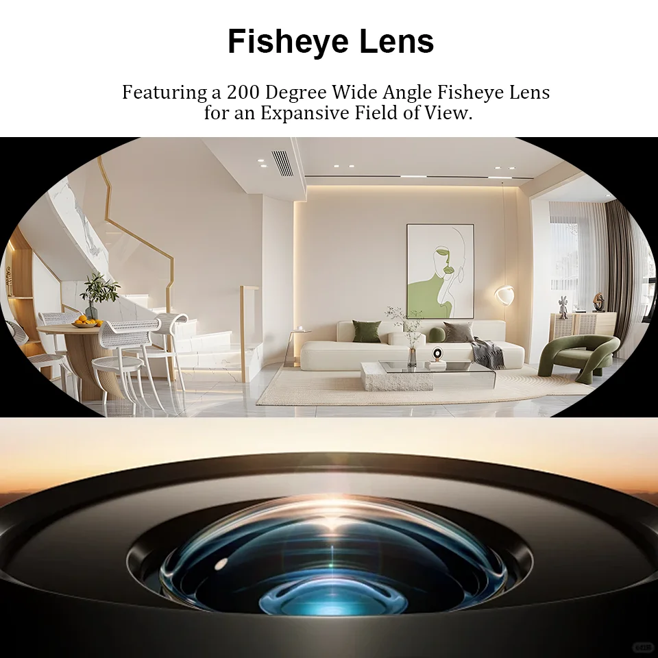 ELP 5MP USB Camera Module with Dual Microphone, Mini Camera with Wide Angle 200 Degree Fisheye Lens, IMX335 Sensor Webcam
