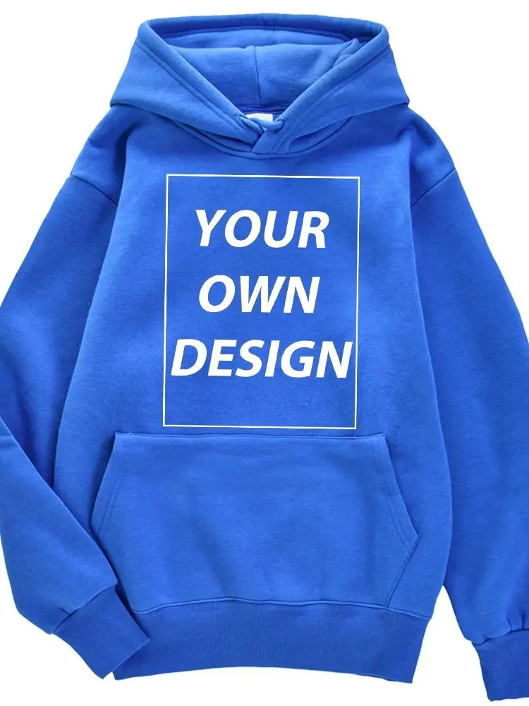 Angepasst DIY Druck Männer Frau Herbst Winter Hoodies Casual Klassische Pullover Einfache Bequeme Streetwear Weiche Warme Sport Kleidung