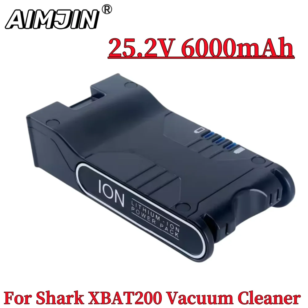 

6000mAh 25.2V lithium-ion vacuum cleaner battery, For Shark XBAT200 ION Rocket IONFlex and IONFlex Cordless Vacuums Battery