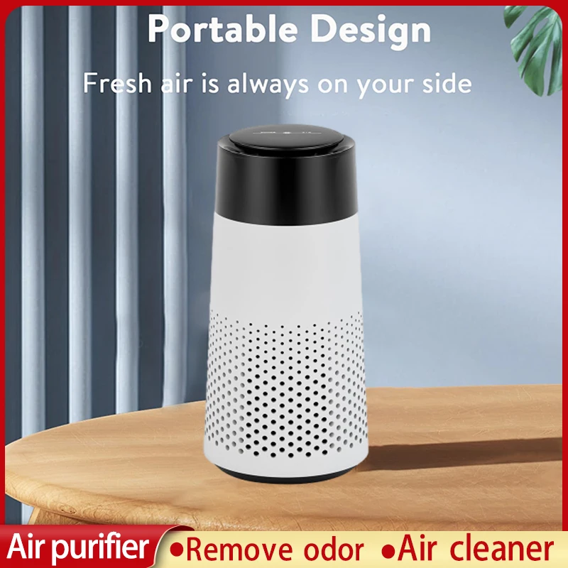 Xiaomi Youpin Air Purifier for Car Colorful Night Light Touch Screen HEPA Filter Odor Smoke Removal Negative Ions Air Cleaner