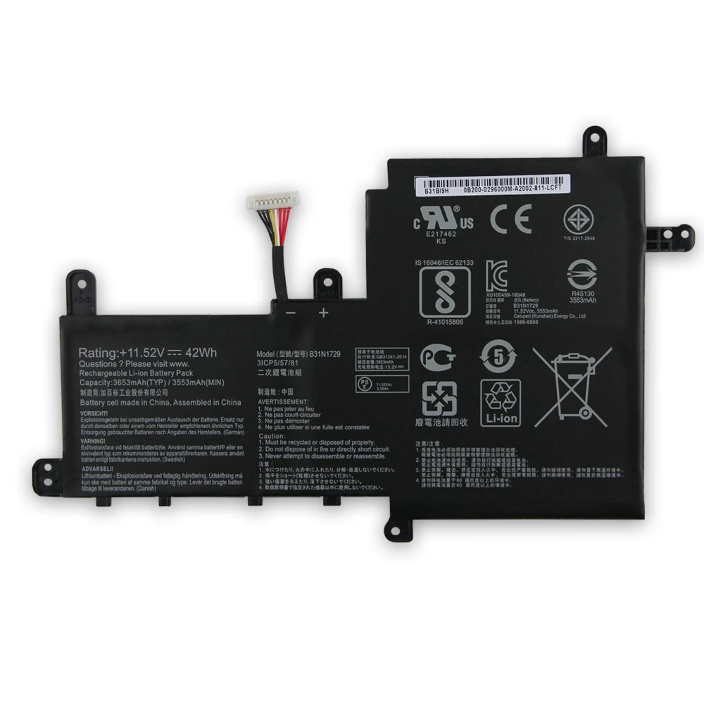 B31N1729 استبدال البطارية ل ASUS VivoBook S15 S530 S530U S530UA S530UN بطاريات احتياطية عالية الجودة مع أدوات