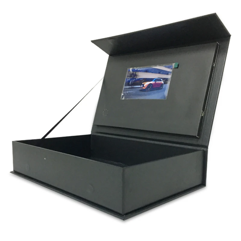 วัสดุกระดาษหน้าจอ LCD ขนาด5นิ้วหน่วยความจำ128MB สำหรับห่อของขวัญ