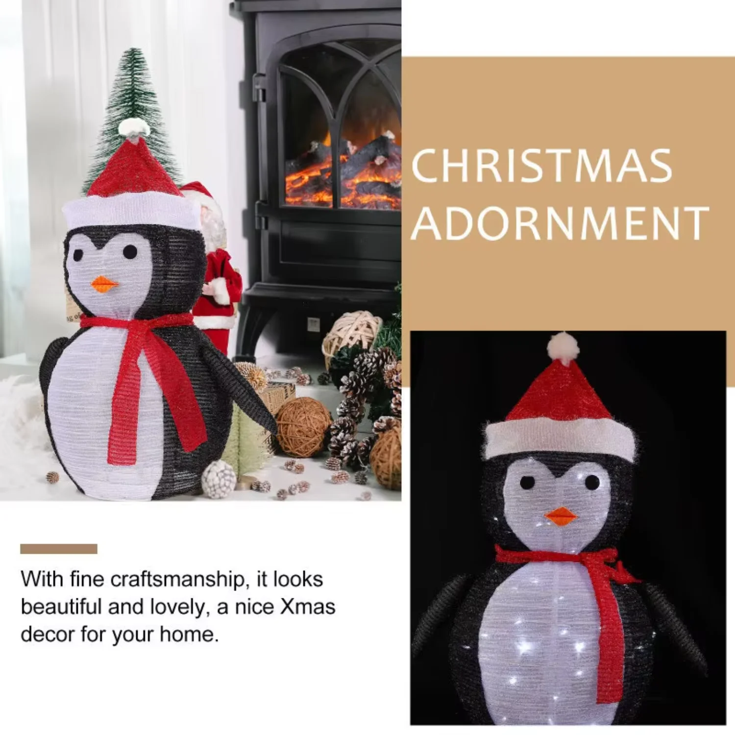Selling Collapsible Snowman Lights Outdoor Waterproof Christmas Holiday Decorative lights Snowman Decoration