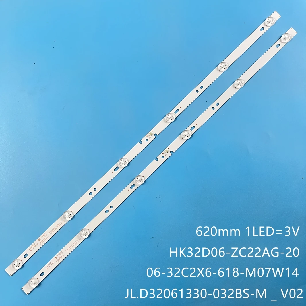 Listwa LED (2) dla HKC 32 c9a ELEFW328 film 32PROX AKAI AKTV3227H LT-32C485 06-32C2X6-618-M10W14-NEW M07W14 M13W14