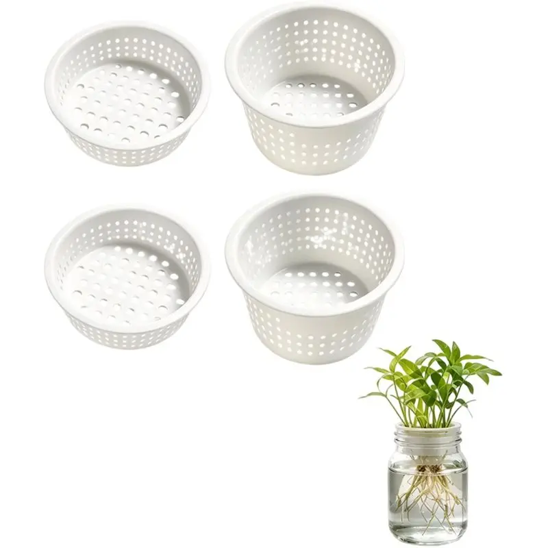 SHGO-4-Pack Mini Vegetable Planters For Mason Jars - Deep & Shallow Inserts For Indoor Gardening
