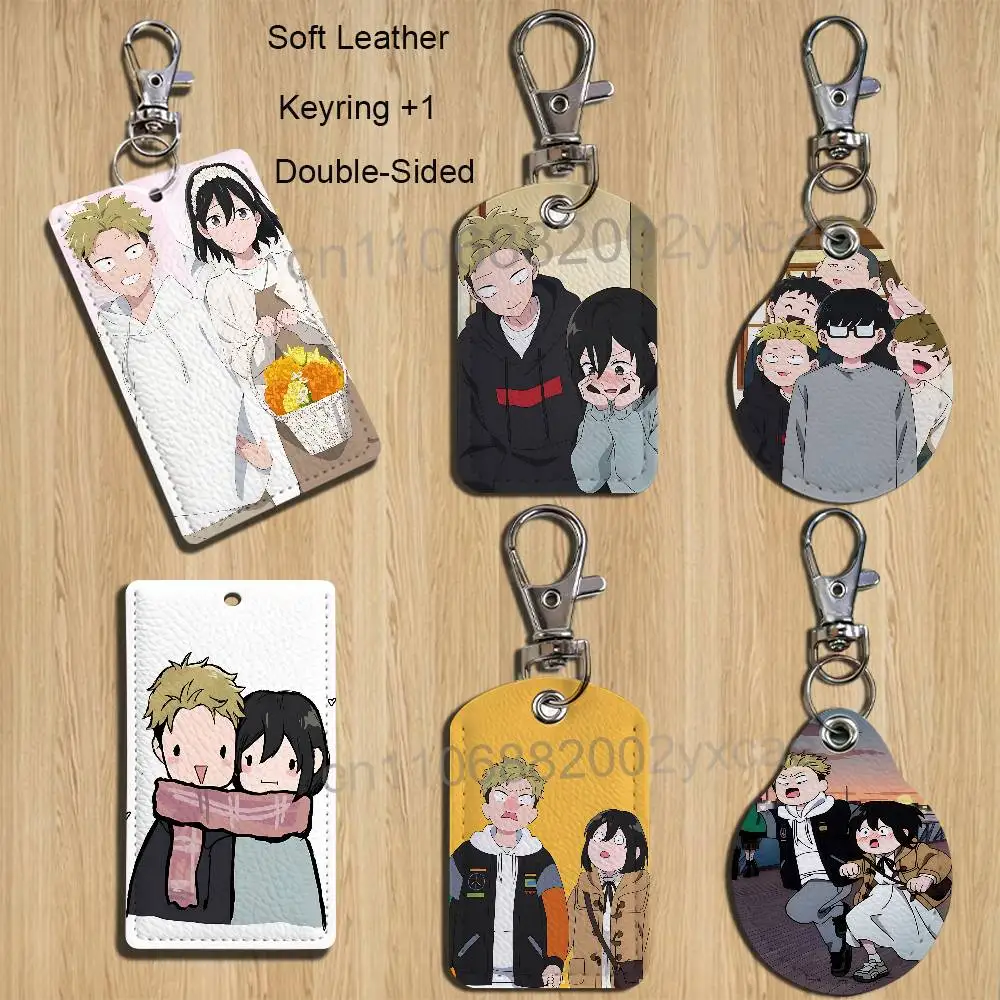 Mutual pursuit Nishi and Yamada Keychain Holder Suitable For Subway Bank Card Bus Card Case Badge Holder Wallet Card Textured