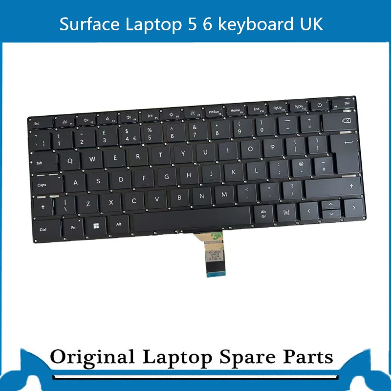 UK layout For Surface Laptop 5 6 Keyboard  1951 1950  15inch  13.5inch QWERTY