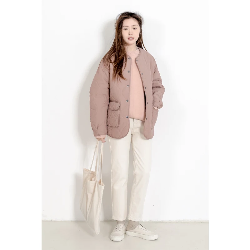 

Зимний винтажный японский Sle ort, тонкий круглый хлопковый джет, женский открытый кардиган, однотонный внутренний ретро-комбинезон для поездок на работу