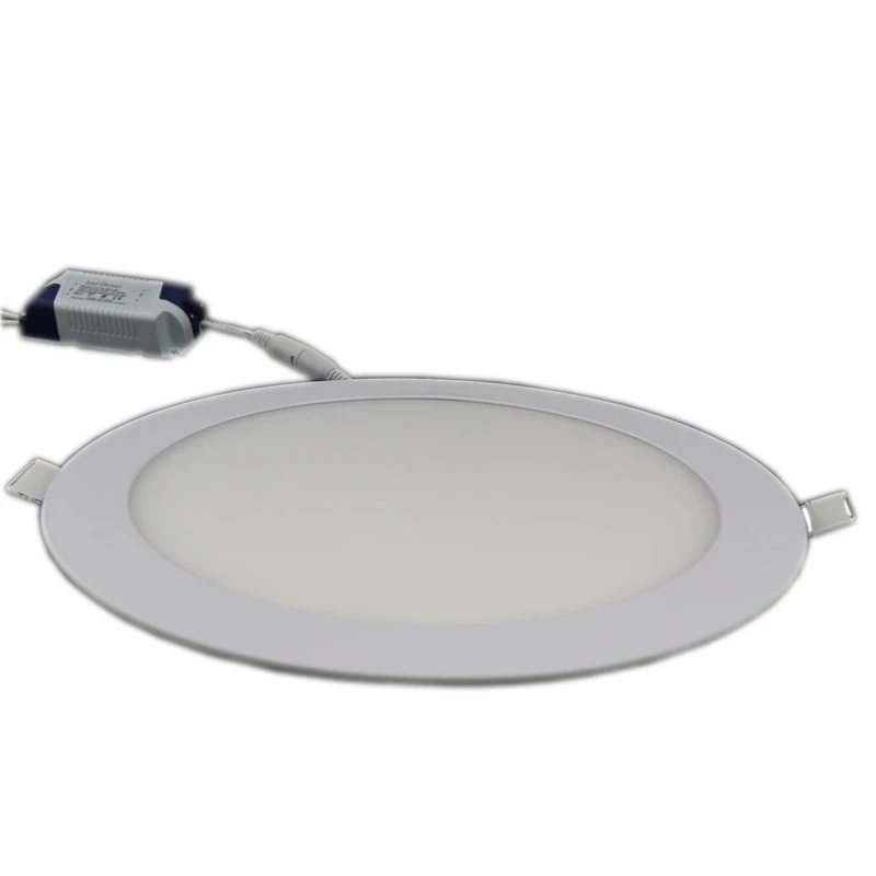 5 szt. Ultra cienki oświetlenie panelowe LED SMD2835 3W 6W 9W 12W 15W 18W AC 85-265V okrągły LED typu Downlight oświetleniowy