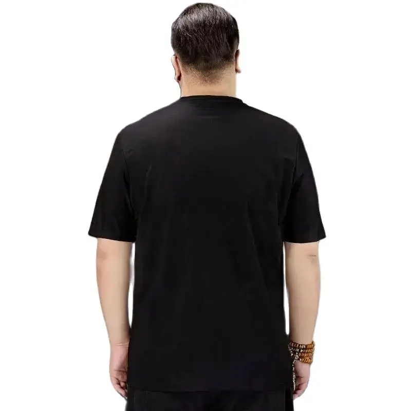 summer men cotton t-shirt short sleeve plus size 10XL 15XL 200kg soft tees Comfortable tshirt tops mferlier loose tshirt