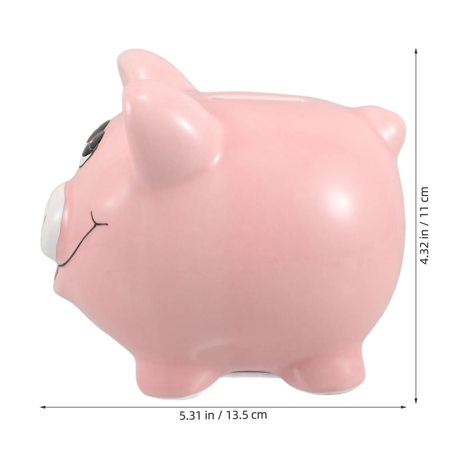 Ceramic Piggy Bank Pig Shape Coin Jar for Money Saving Box Nursery Room Decoration Piggy Jar Money Bank for