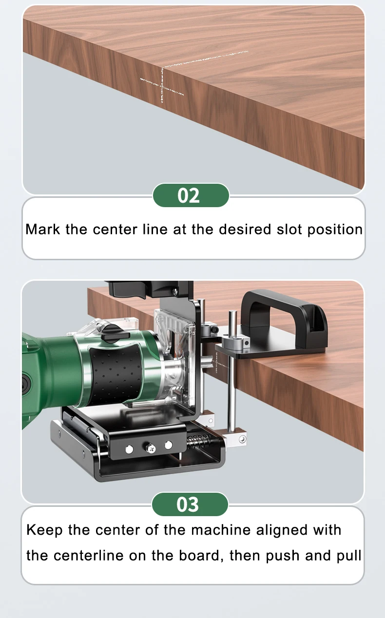 New mold invisible fastener trimming machine woodworking furniture two in one connector tongue and wall groove cutting machine