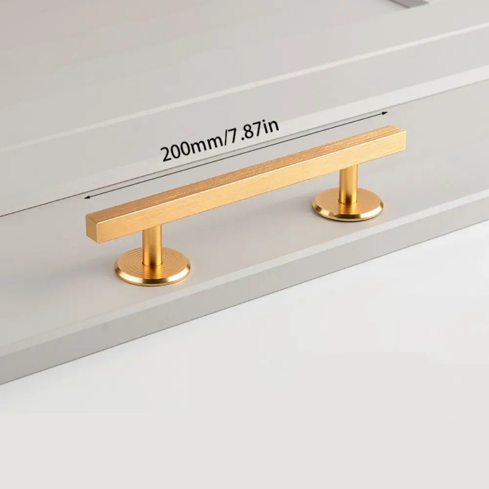 무타공 자가접착 도어 핸들 알루미늄 합금 라이트 럭셔리 주방 캐비닛 핸들 유럽 스타일 모던