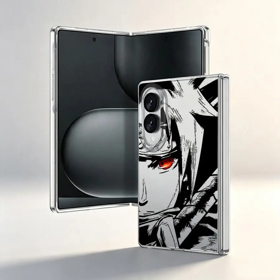 Funda de teléfono transparente suave de anime N-arutos para Samsung Galaxy Z Fold 8 ZFold8. 4