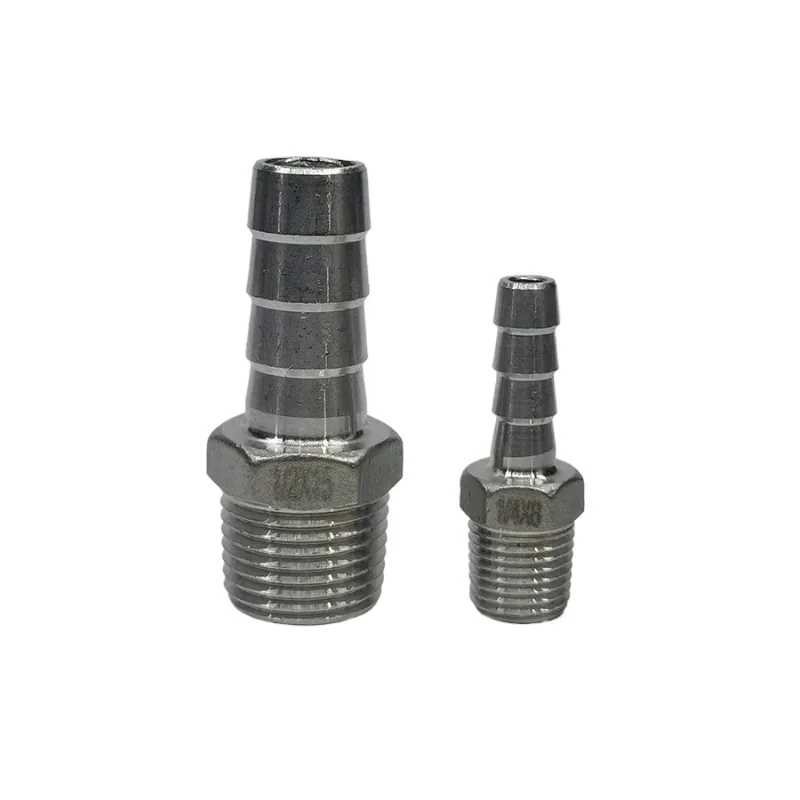 1PCS 304 Stainless Steel 1/8 1/4 3/8 1/2 3/4 1 BSP Male/Female/Elbow x 6/8/10/12/13/15/16/19/20/25/32mm Hosetail Barb Connector