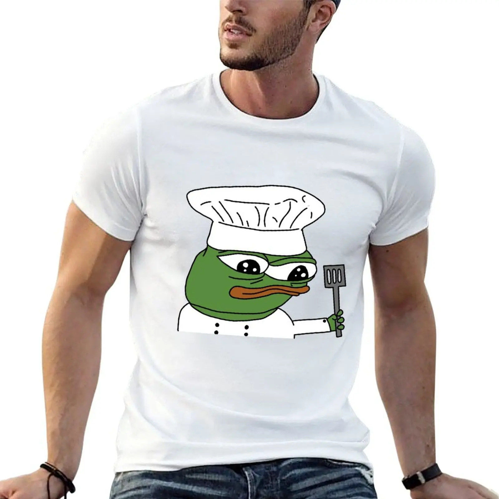 

Peepo chef T-Shirt essential t shirt men t shirt cotton 100% T-Shirt