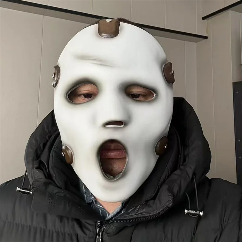 New Scream Screaming Death Mask Halloween Horror Resin Mask Ghost House Escape Room Costume Prop Masque Carnaval Party