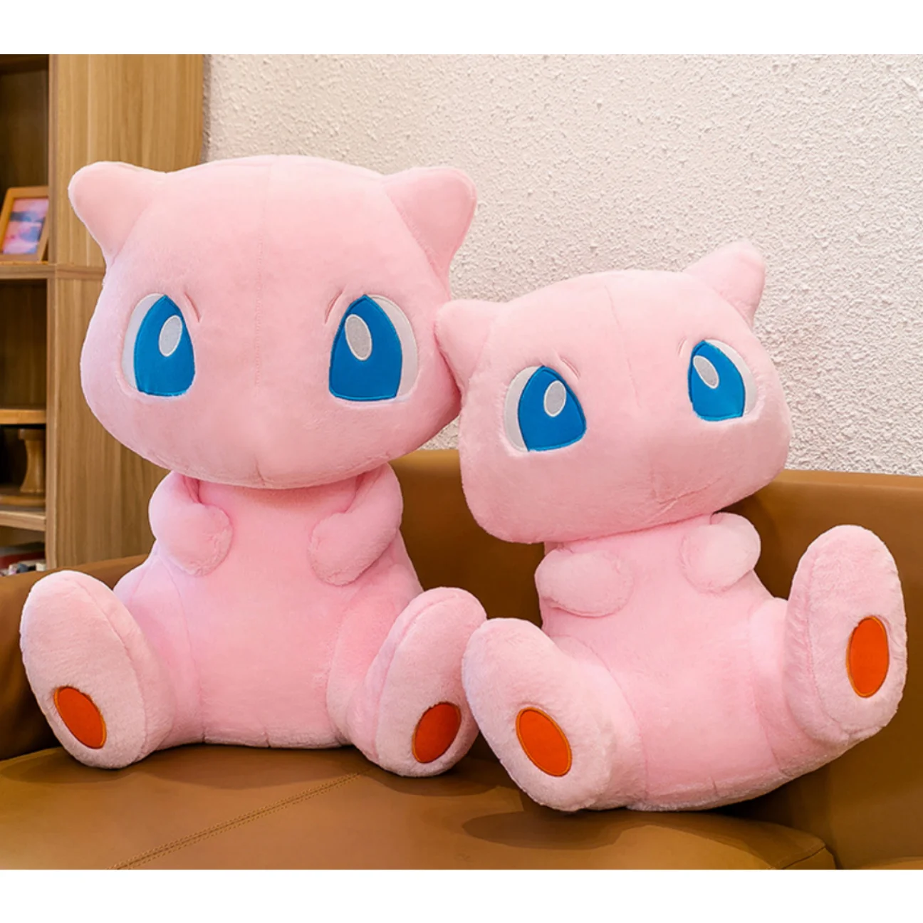 35CM New Pokémon Mew Plush Cute Huge Toys Pink Mew Anime Doll Cute Stuffed Plushie Gift For Children Birthday Kids