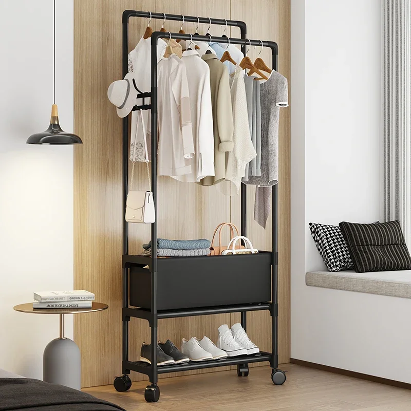 Weißmetall Kleider ständer stehende Räder Ecke minimalist ischen Kleider ständer Schlafzimmer Veranstalter Burro Ropa Eingangs halle Möbel