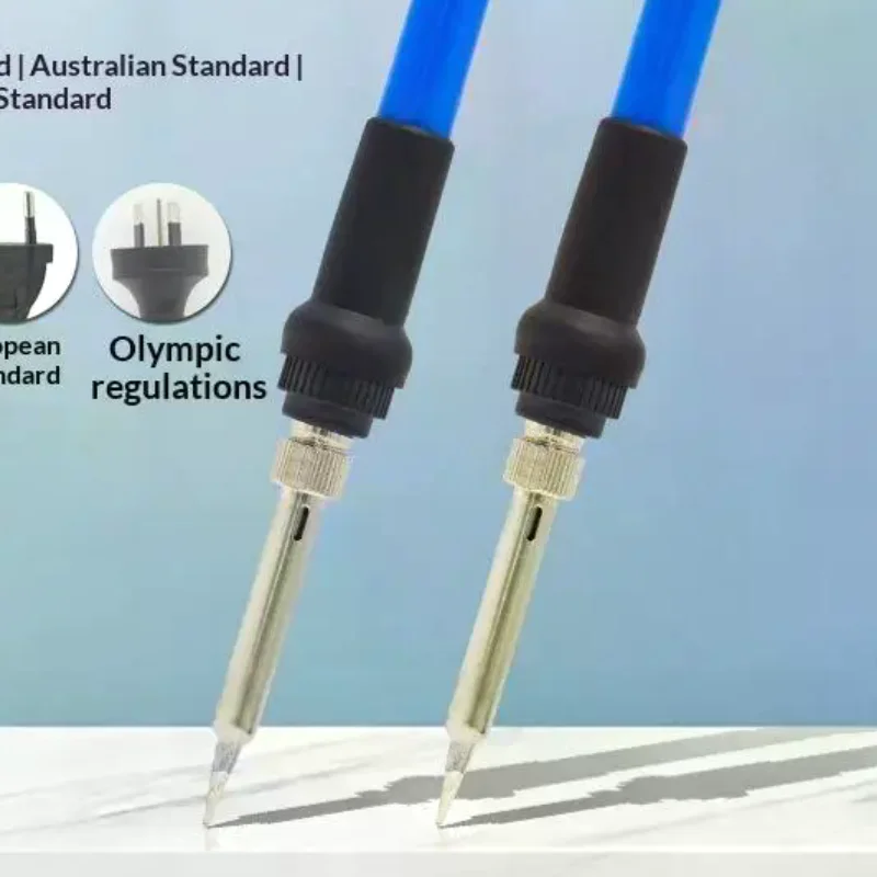 60W Adjustable Temperature Soldering Iron Fast Heat US EU Plug 110V 220V For PCB Repair DIY Welding