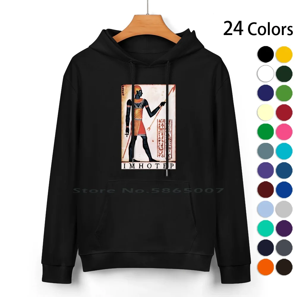 

Pharaoh Imhotep Pure Cotton Hoodie Sweater 24 Colors Pharaoh Imhotep Egyptian Hieroglyphics Ancient Egypt Hieroglyphs 100%