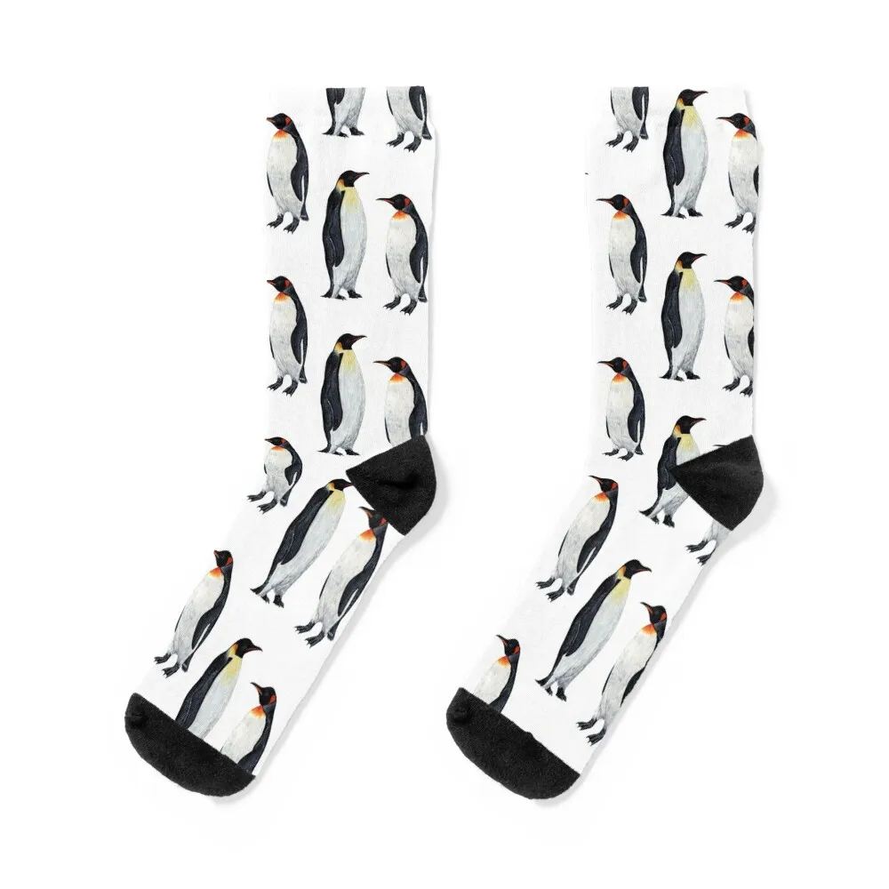 EMPEROR AND KING PENGUINS Socks New year's cycling Socks Women Men's