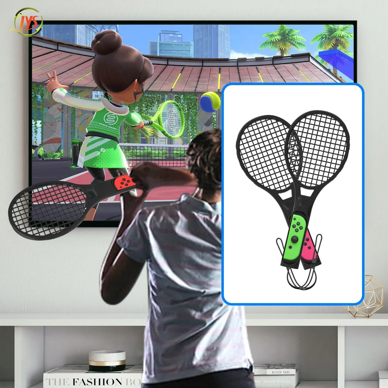 Спортивный набор для Switch 9 в 1, теннисная ракетка NS + гольф-клуб + кольцо для йоги, ремешок для ног + световой меч для игр и т. д.