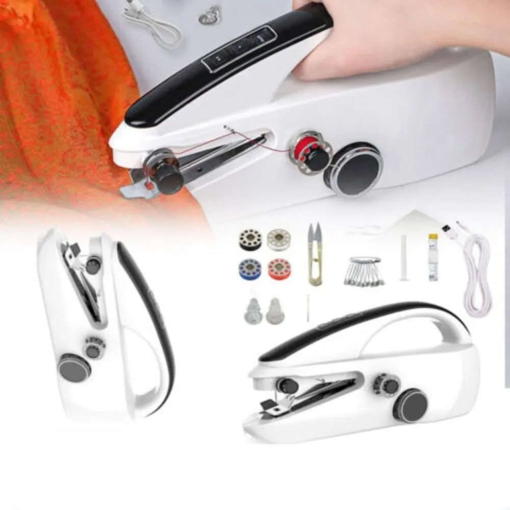 Accessories Single Thread Stitching Electric Sewing Handheld Portable Sewing Machine 2 Speed Crafting Mending Machine