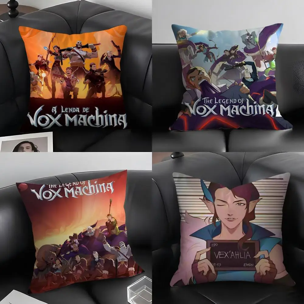 The Legend of V-Vox Machina Cushion Cover Pillowcase Ultra Soft Skin Friendly Fabric Cloud Like Comfort & Concealed Zipper