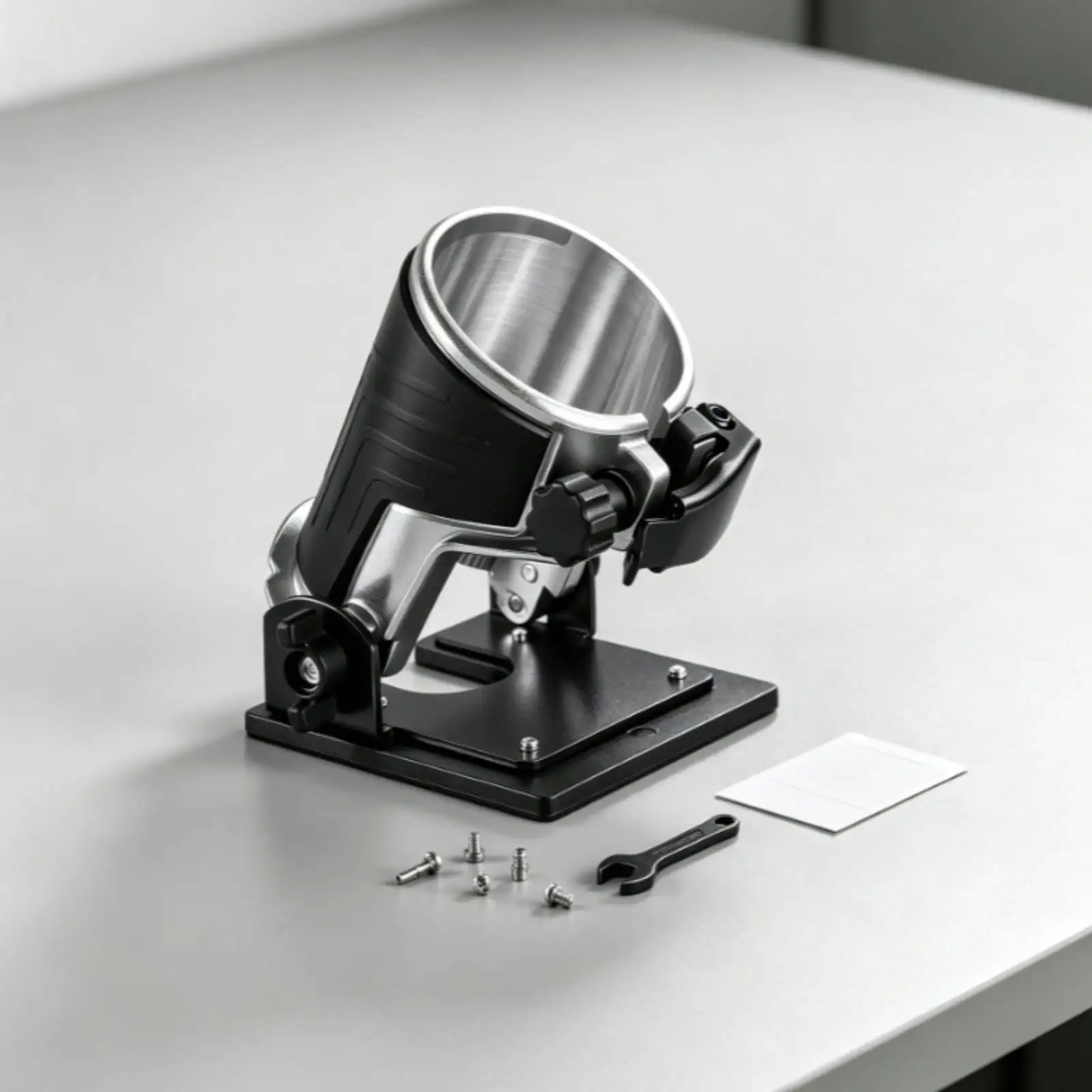 Adjustable Router Base for Detail Crafting with Metal Body Rubber Coated Grip and Wide Angle Range for Groove Work