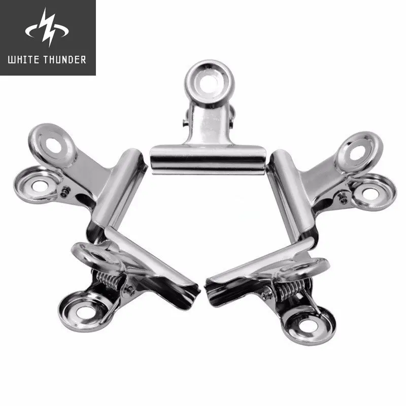 Affordable 10 Pcs Silver Tone Metal Office Paper Document Binder Clips 22mm