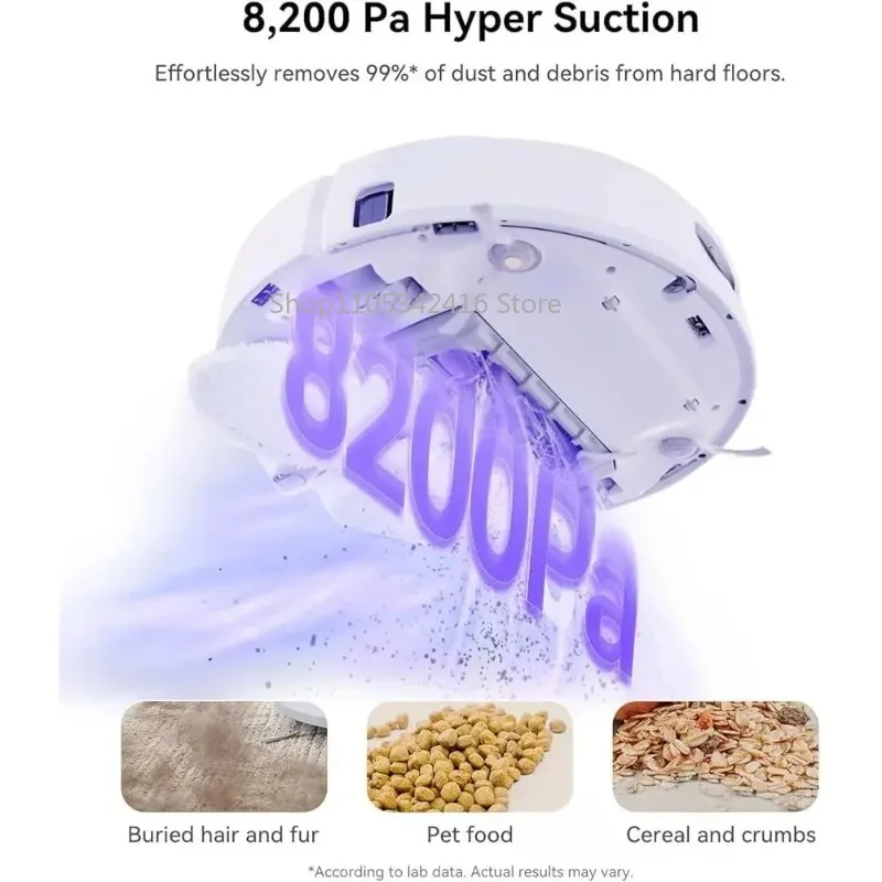 Smart Robot Vacuum Mop Combo 8200Pa Suction Self Empty Auto Mop Clean Laser Obstacle Avoidance Home Floor Smart Cleaner