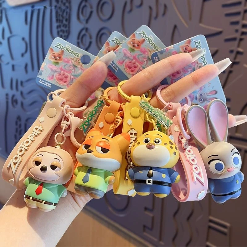 

2026 NEW Judy Hopps Nick Wilde Zootopiaaccessory Cartoon Doll Keychain Cute School Bag Gifttrend Fashion Decorations Toys