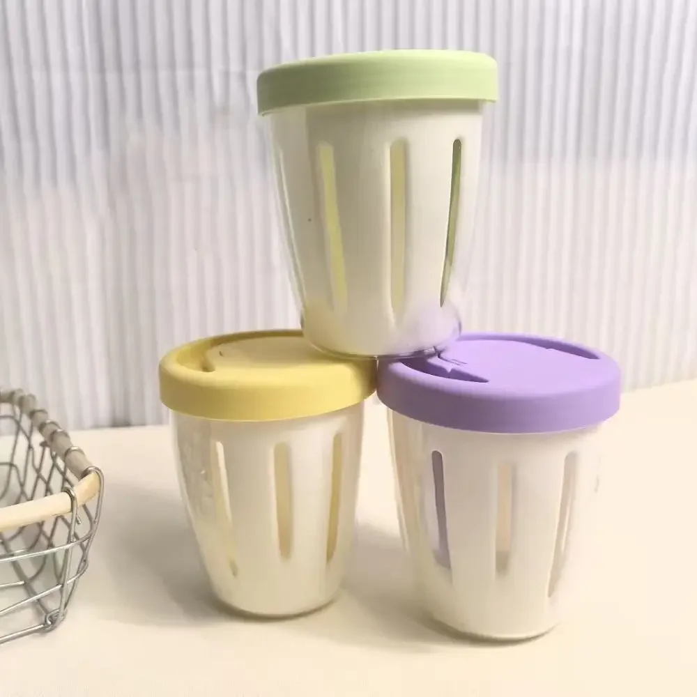 

Simple Ins Wind Fruit Cup Breakfast Salad Cup To Go Picnic Sealed Fresh Double Drain Cups Multi-purpose Portable Cleaning Box