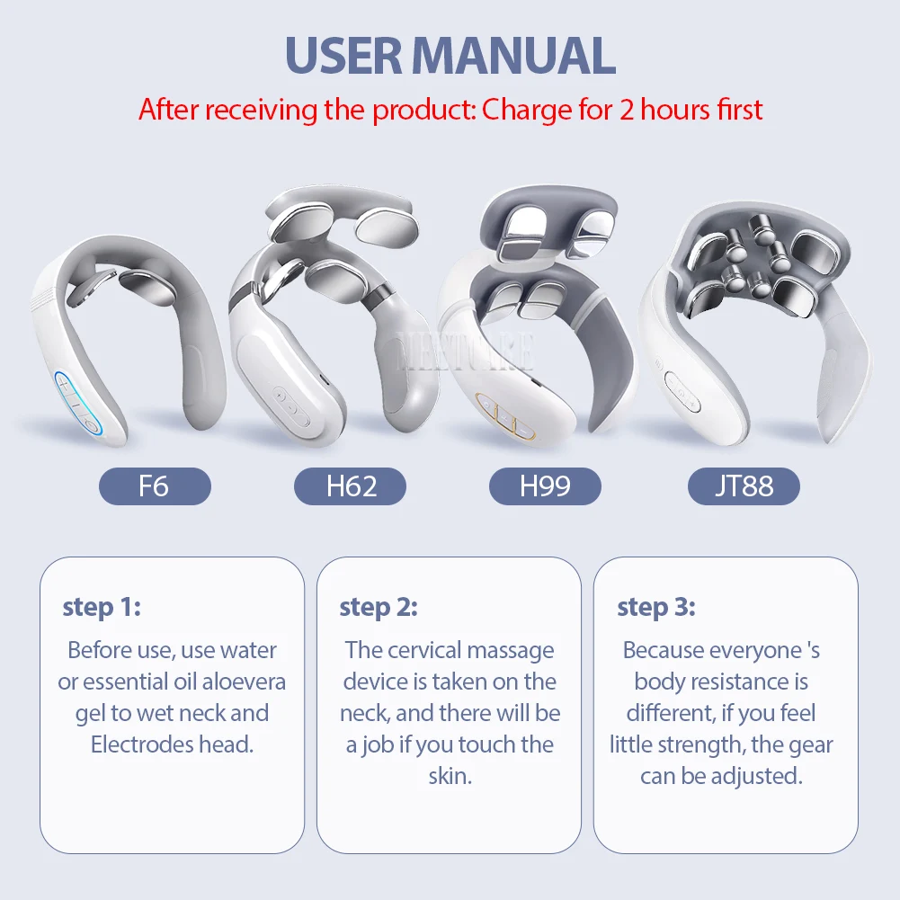 الذكية الظهر الرقبة مدلك عشرات نبض الكتف الرقبة تدليك عنق الرحم التدفئة تخفيف الألم العضلات الرعاية الصحية #5