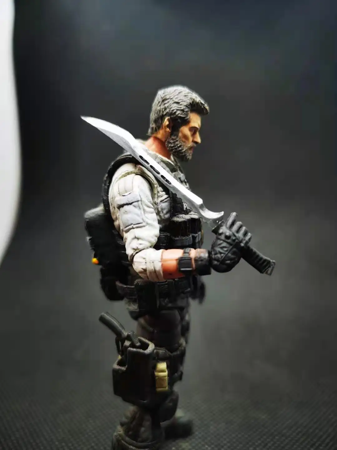 Deathstroke  knife for 3.75 inches action figure 1/18 Metal toy