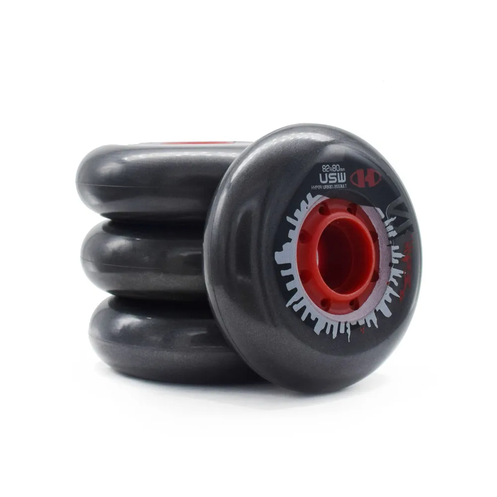 82A الأصلي فرط USW Slalom FSK عجلة التزلج على الجليد مع 80 مللي متر قطر 24 مللي متر سمك إطارات التزلج المضمنة 8 قطعة/الوحدة