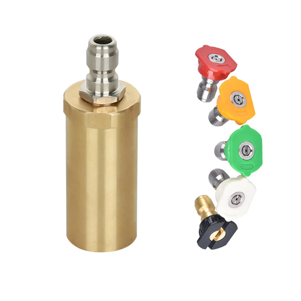 3600 Psi 4.0 Orifice 4.0 Gpm High Quality Brass Car Washing Pressure Washer Rotating Turbo Nozzle Car Wash  Five Color Nozzle