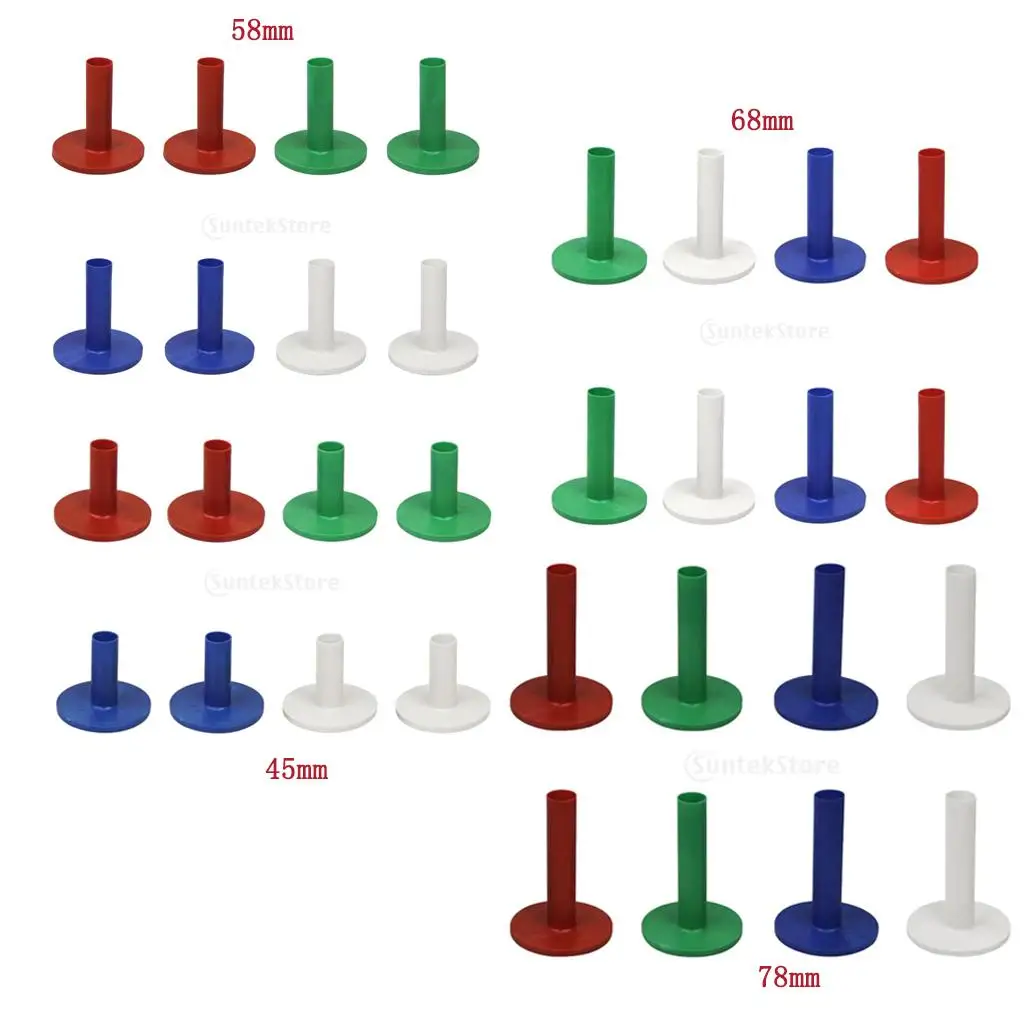 8 piezas de goma para camisetas de golf, estera de práctica de conducción, tamaño 45/58/68