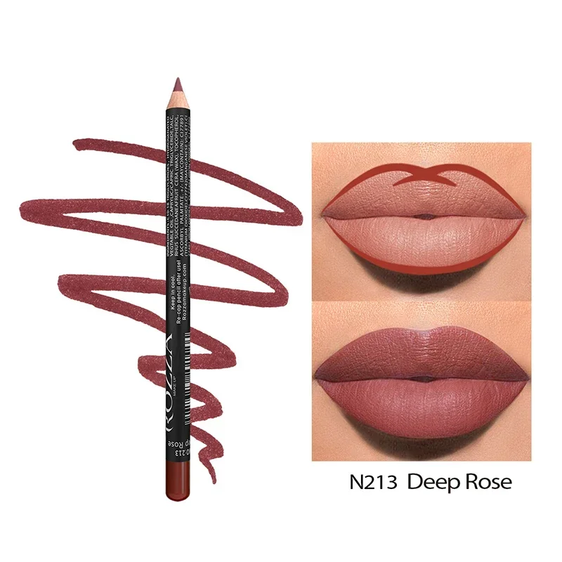 14 Kleur Nude Matte Lippenstift Potlood Langdurige Waterdichte Lip Potlood Hoge Gepigmenteerde Lip Liner Lip Make-Up Tool