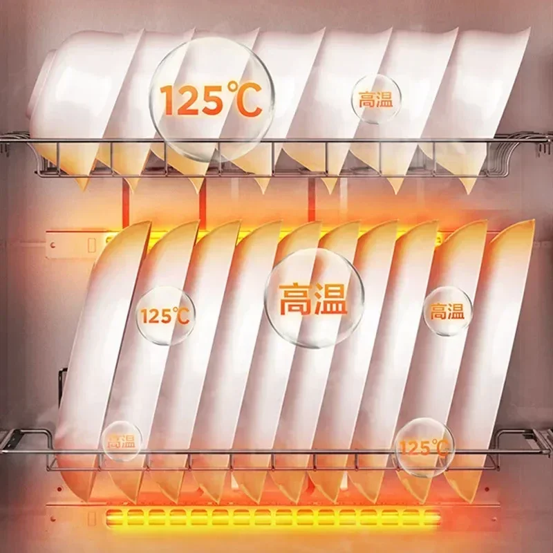 ميديا-أدوات المائدة للمطبخ معقم ، خزائن درجة حرارة عالية مطهر ، آلة تطهير المنزل ، معقم خزانة