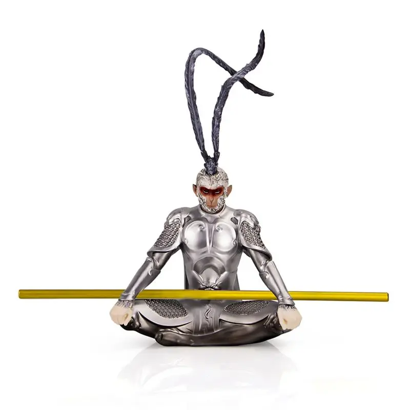 AEE6-Wukongs , Black Myth Wukong Statue,Monkey King Action Figure, Monkey Ornaments Sculpture Office Bedroom Decoration