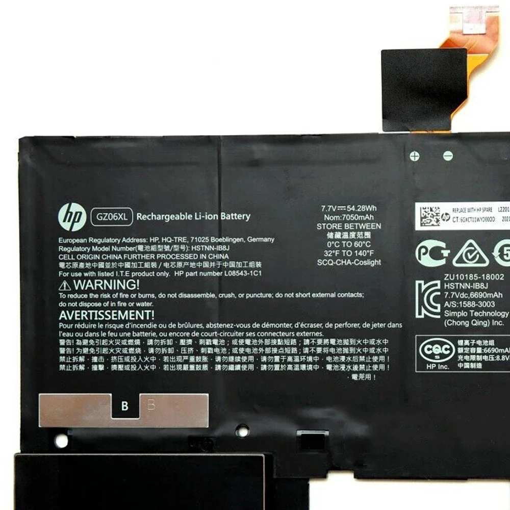 Brand New Original GZ06XL 7.7V 54.28Wh Laptop Battery for HP Spectre Folio 13-AK0000SA 13-ak 13-ak000 HSTNN-IB8J TPN-C137