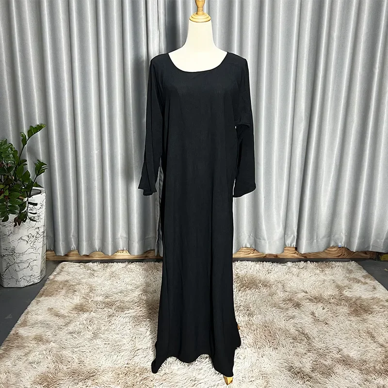 Muslim Dresses for Women 2024 Summer Muslim Long Sleeve Open Abaya Dubai Kaftan Muslim Cardigan Abayas Dresses With Hijab