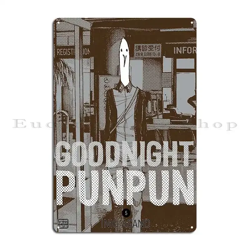 You know what I think Oyasumi Punpun Vol 5 Cover Characters Minimalist Design Metal Wall Mural Plaques Cinema Tin Sign Poster