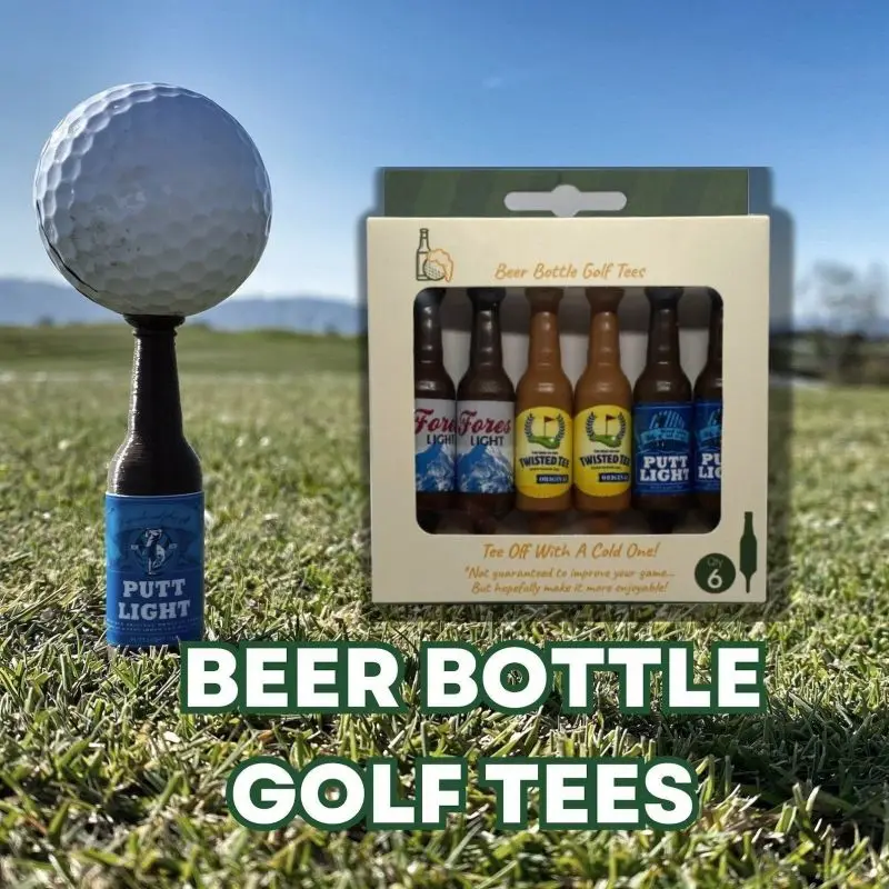 Mini Beer Bottle Golf Tees Virtually Unbreakable and Recyclable Plastic Golf Tee 1pc Golf Gift for Golfer Men Women Novelty Gift