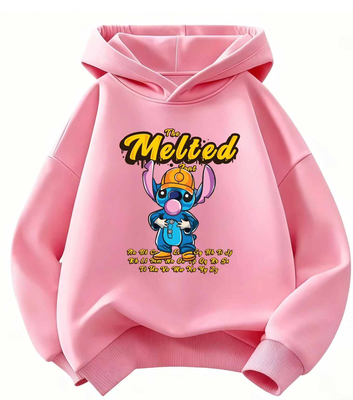 

Premium Quality Disney Stitch Kids Hoodie Thickened Cotton Hooded Sweatshirt Windproof for Boys Girls 2-12Y School & Daily