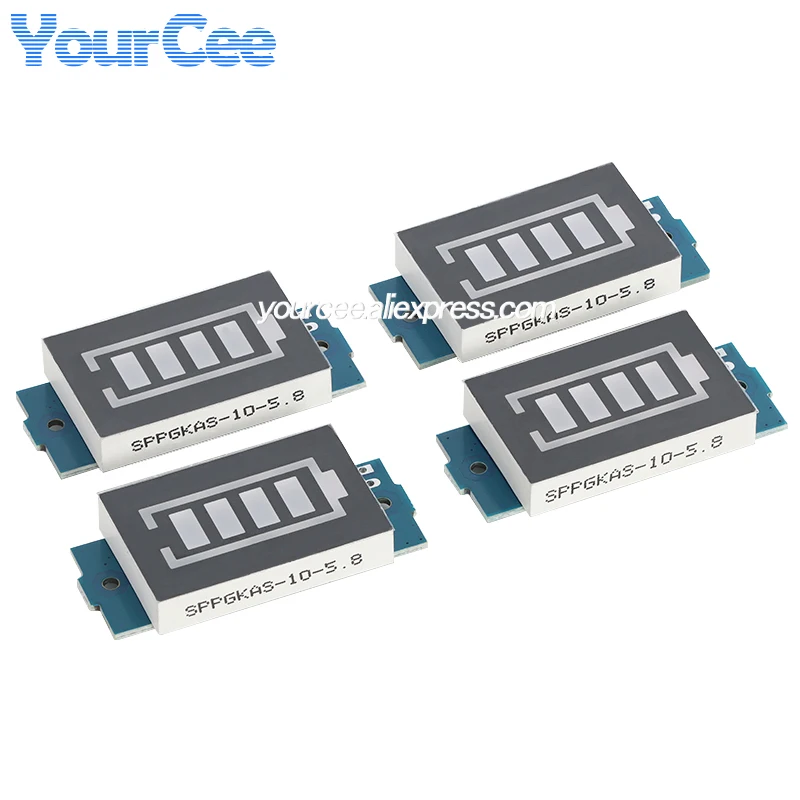 2pcs/1pc 1S/2S/3S/4S/6S/7S Lithium Battery Capacity Display Module Battery Level Indicator Board Battery Charge Monitor Display
