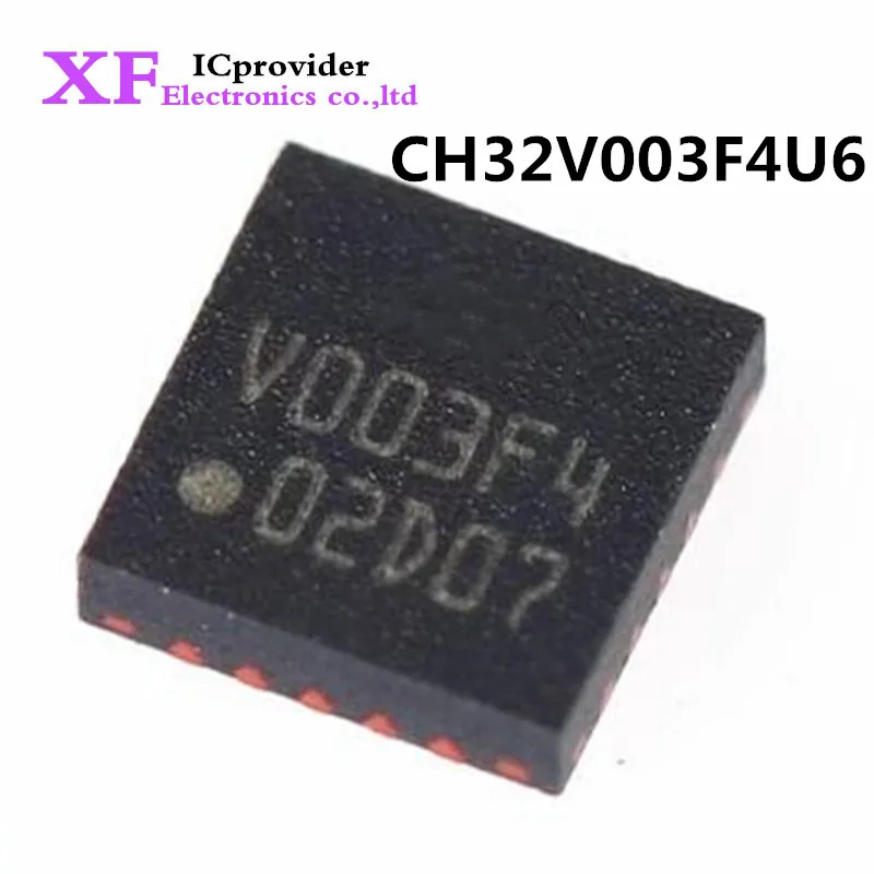 20-100Pcs CH32V003F4U6 CH32V003 F4U6 CH32V QFN20