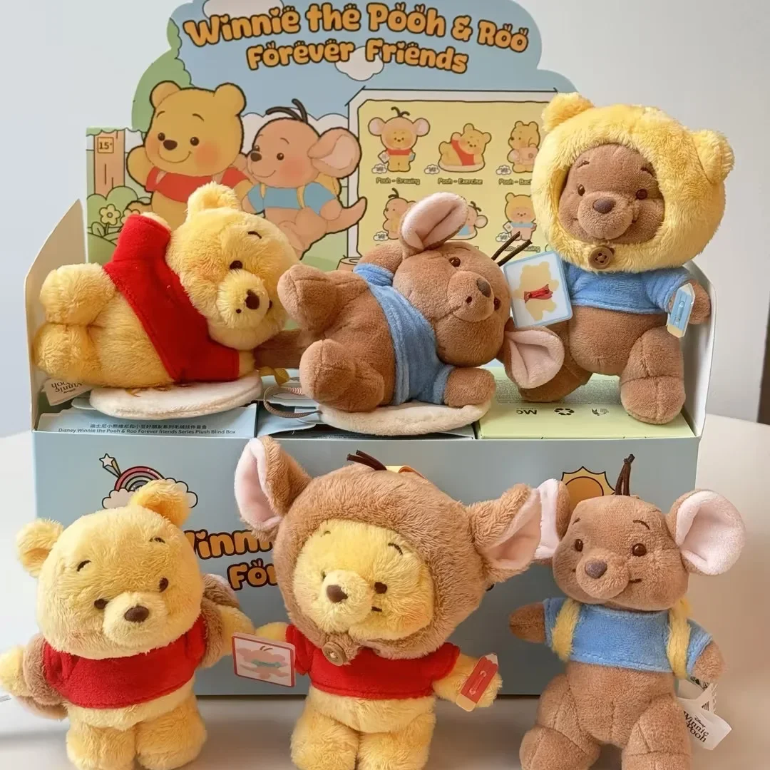 

Original Disney Winnie The Pooh & Roo Forever Friends Series Plush Blind Box Pendant Collection Bag Decoration Birthday Gifts